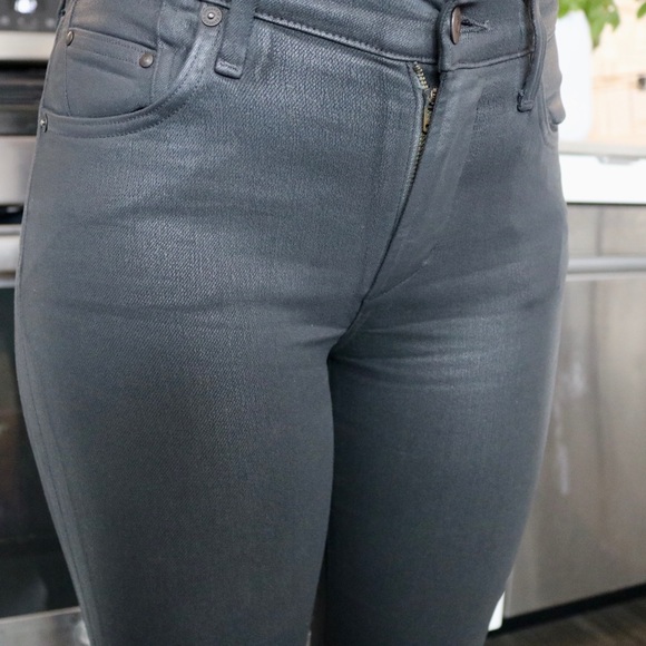CITIZENS OF HUMANITY | Rocket Wax Coated Skinny Jeans, Meteorite ✨ - Picture 5 of 7